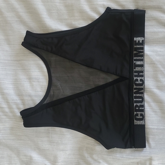 Black Sports Bra - Picture 1 of 3